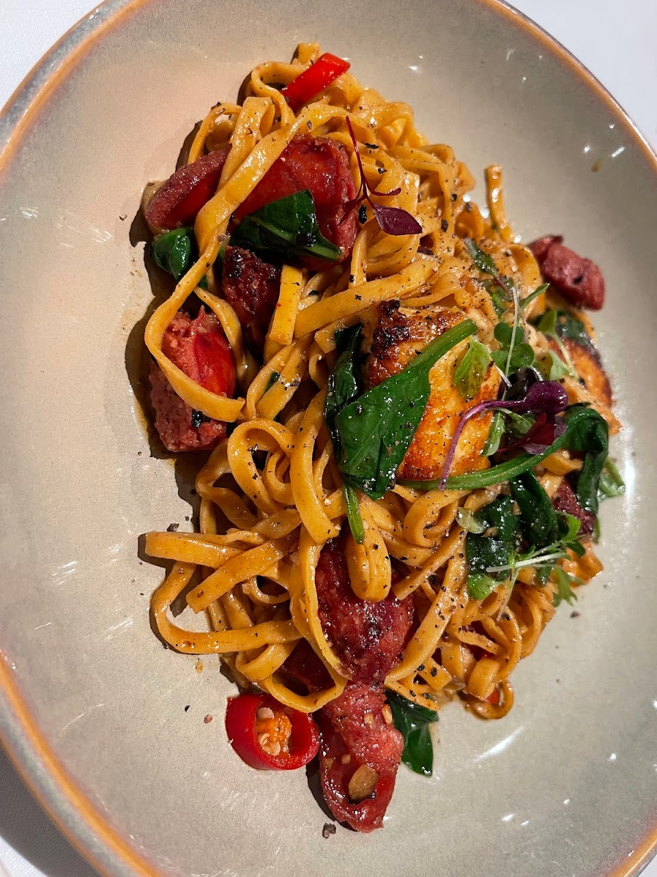 A pasta dish at Mazzaro Restaurant