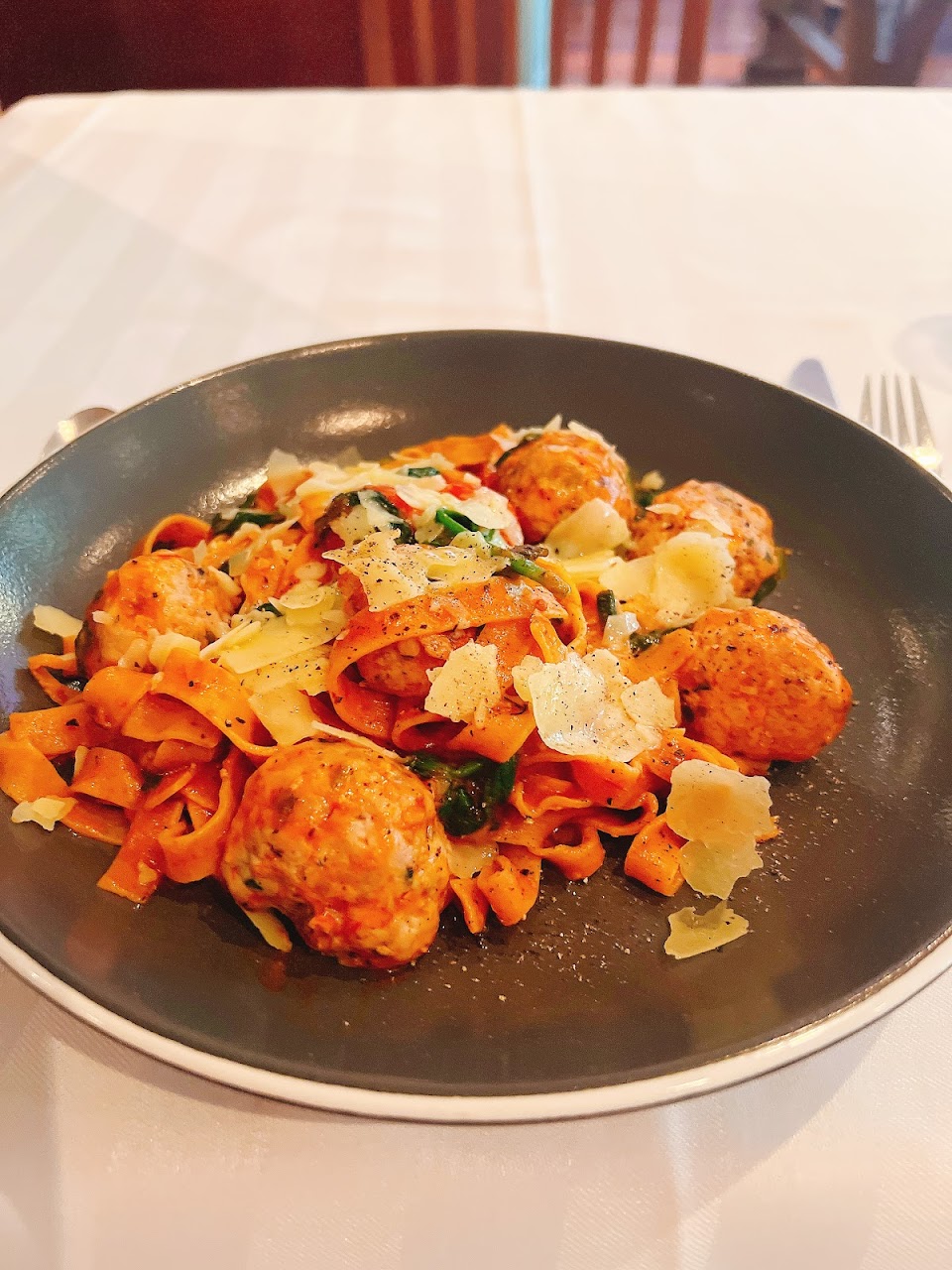 Seafood pasta at Mazzaro Restaurant